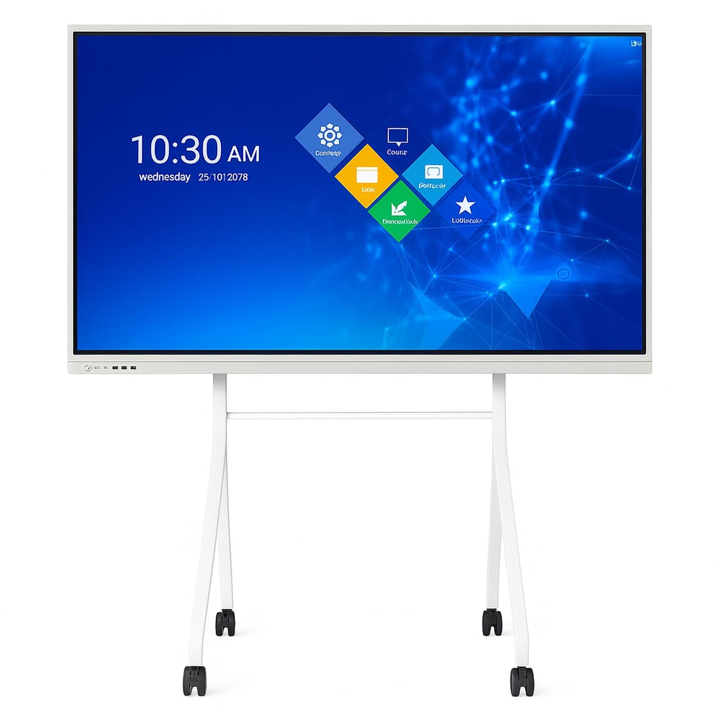 70 Inch 4k Smart Board Touch Screen Interactive whiteboard,40 Point Touch Digital whiteboard, Interactive whiteboard Display & Smart Board for Classroom and Office use,