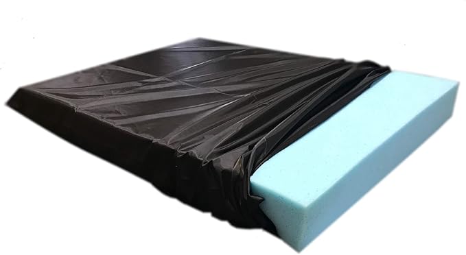 Dogbed4less High Density Solid Gel Infused Memory Foam Pad Dog Pet Bed + Internal Waterproof Cover (34x27x3 Inches)