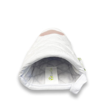 EonCare Cat Paw Oven Mitts, Thick, and Heat Resistant (White, Set of 2)