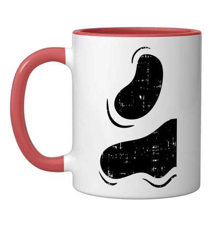 Halloween Ghost Shirt Couple Right Easy Matching Costume Ceramic Mug, Red/White