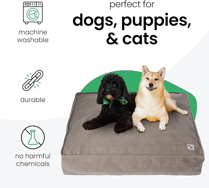 Molly Mutt Jupiter Dog Bed Duvet Cover, GOTS-Certified 100% Cotton Canvas Cover for Dog, Puppy, or Cat Bed, Durable, Washable, and Free of Harmful Chemicals, Huge, 36"x45"x5", Brown