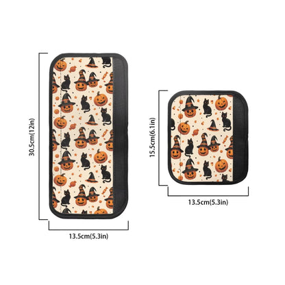 Hwzdsyxl Black Cat Pumpkin Print Fridge Door Handle Covers Kitchen Appliance Protective Gloves for Halloween Decor 6 PCS Anti-Scratch Refrigerator Handle Cover Keep Off Fingerprints Stains Food Spot