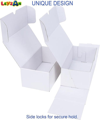 Trading-Card Storage Box, 4-Pack • 400 Count Corrugated Cardboard Storage Box with dividers & labels for TCG/Magic/Mtg Storage and Collection, 7 INCH Horizontal