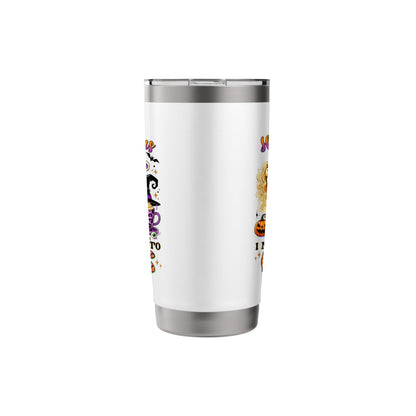 Halloween Hocus Pocus I Need Coffee To Focus Travel Bottle Stainless Steel Insulated Tumbler