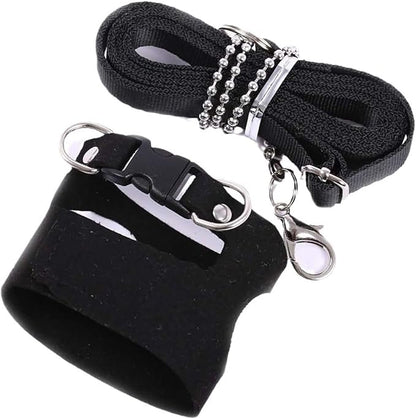 3 Pack Squirrel Harness and Leash Set - Adjustable Traction Rope Strap Anti-Biting Chain,Small Animal Training Walking Vest Leash for Squirrel Gerbil Chinchilla Rat (Brown)