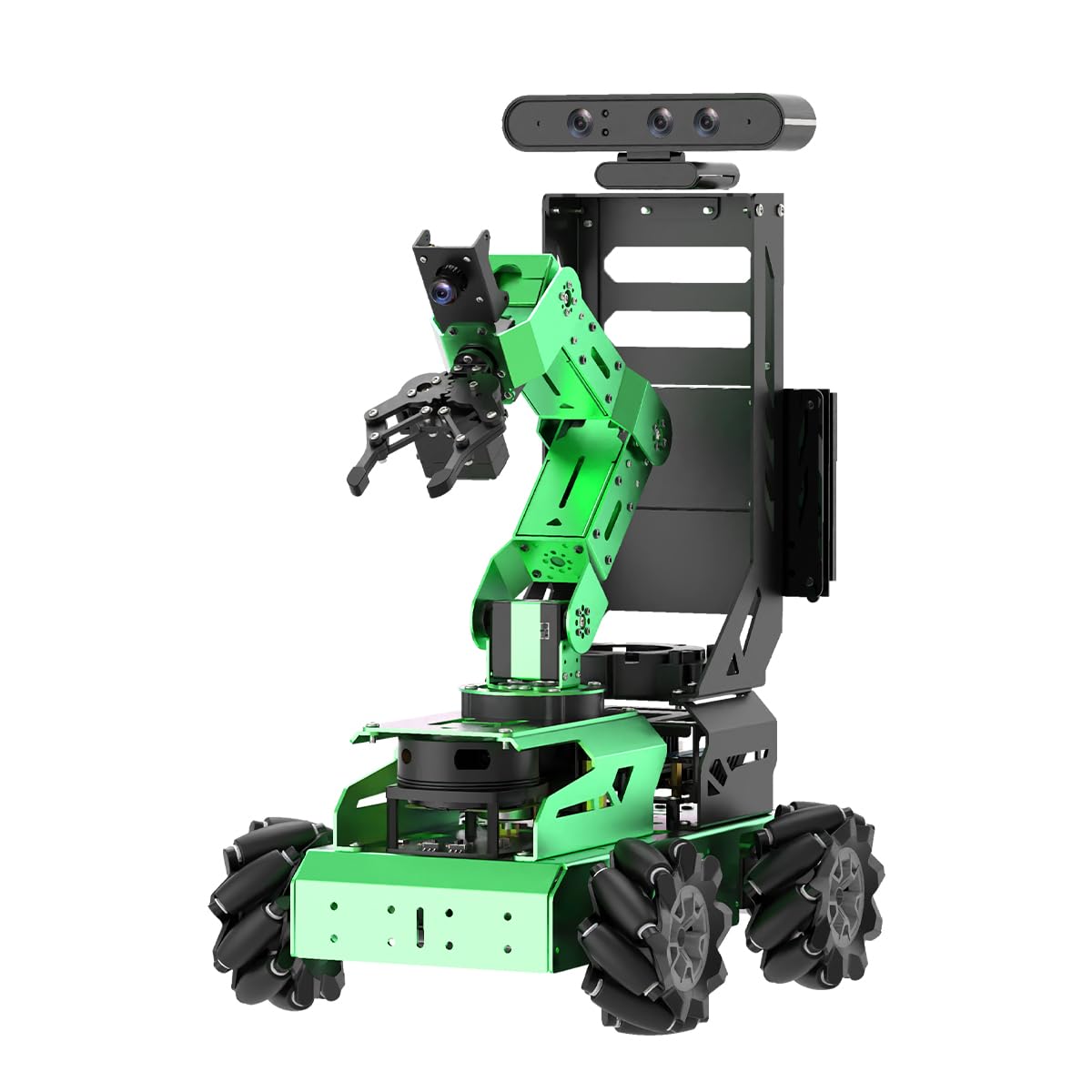 HIWONDER JetAuto Pro ROS2 Robot Car with 5DOF AI Vision Robotic Arm Support SLAM Mapping/Navigation/Autonomous Driving/Python for Engineering Student and Adults（Advanced Kit with Jetson Nano 4GB）