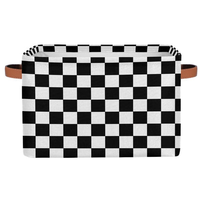 Ackutea Nursery Decor Storage Bins - Checkered Large Collapsible Rectangle Shelf Closet Organizer Baskets for Kids Dirty Clothes, Bedroom,Bathroom,Toy Bin,Gift Basket