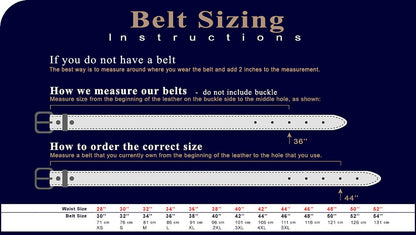 Belts.com BS8191 Gun Genuine Full-Grain Cowhide Leather Designer Golf Dress Belt 1-1/8"(30mm) Wide (Alligator Black, 44)
