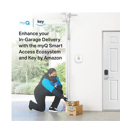 Yale | LiftMaster Smart Lock with Touchscreen Deadbolt - Works with myQ App & Key by Amazon in-Garage Delivery when paired with Smart Garage Hub (sold separately), Oil Rubbed Bronze