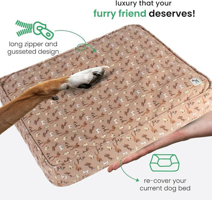 Molly Mutt Washable Dog Bed Cover, Cotton Dog Bed Cover, Daysleeper, Small