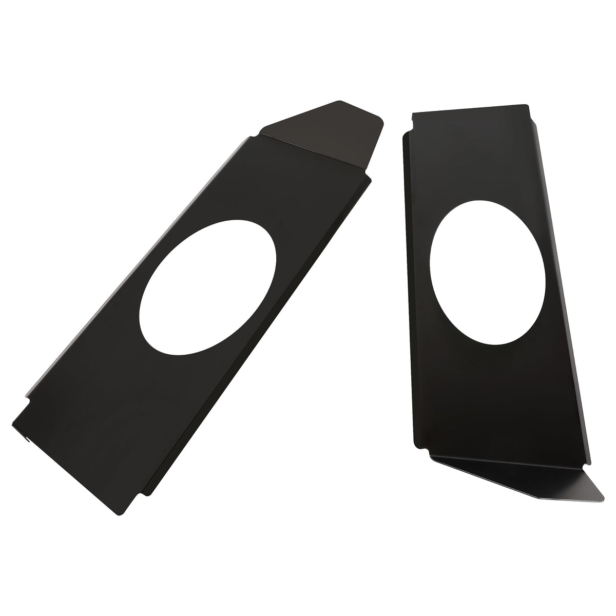 HECASA Speaker Brackets for 1967-1972 Chevy C10 Pickup, Compatible with 6x9 Speakers, Black, Model MO-2112