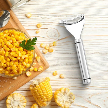 2026 Upgraded Corn Peeler, Stainless Steel Corn Cob Stripper Tool Corn Thresher from the Cob, Fast Corn Cob Separator (4 PCS)