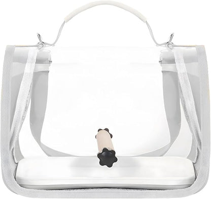 Portable Bird Travel Carrier Breathable Mesh Backpack with Perch Tray Clear View Lightweight Foldable Carrier for Small Parrots Parakeets Lovebirds (Grey)