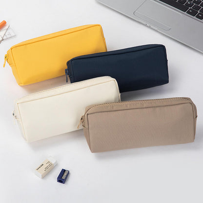 YONBEN Color Pencil Case Simple Oxford Fabric Bag for Student Lightweight Design (Light gray,Oxford Fabric)