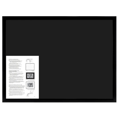 MCS 20x27 Puzzle Frame for Finished Puzzles, Black Vertical & Horizontal Wall-Mounted Large Picture Display for Preservation (1-Pack)
