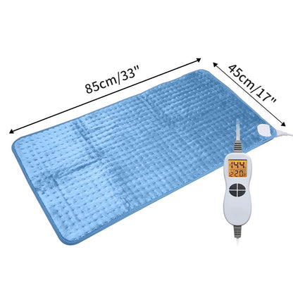 Ambershine 17''x33'' XXXL King Size Heating Pad with 12 Temperature Settings & 4 Auto-Off Countdown Timers, Pain Relief for Back/Neck/Shoulders/Abdomen/Legs, Christmas Gifts for mom dad (Dark Gray)