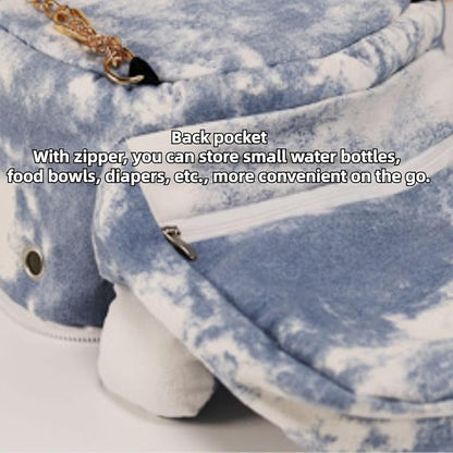 Sugar Glider Travel Pouch Gerbil Hedgehog Portable Travel Carrier Outdoor Hangbag Grey Squirrel Rat Carrier for Small Animal (Grey,Small)