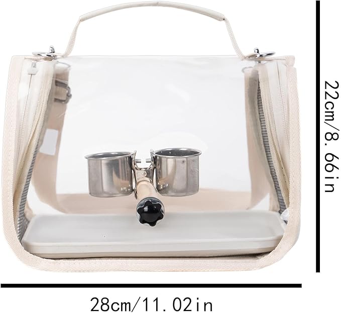 Bird Travel Cage - Bird Backpack with Perch for Transporting,Outdoor Cockatiel Bag - for Parrot Parakeet Cockatiel Conure Cockatoo Outdoor Travel Camping Road Trip Vacation