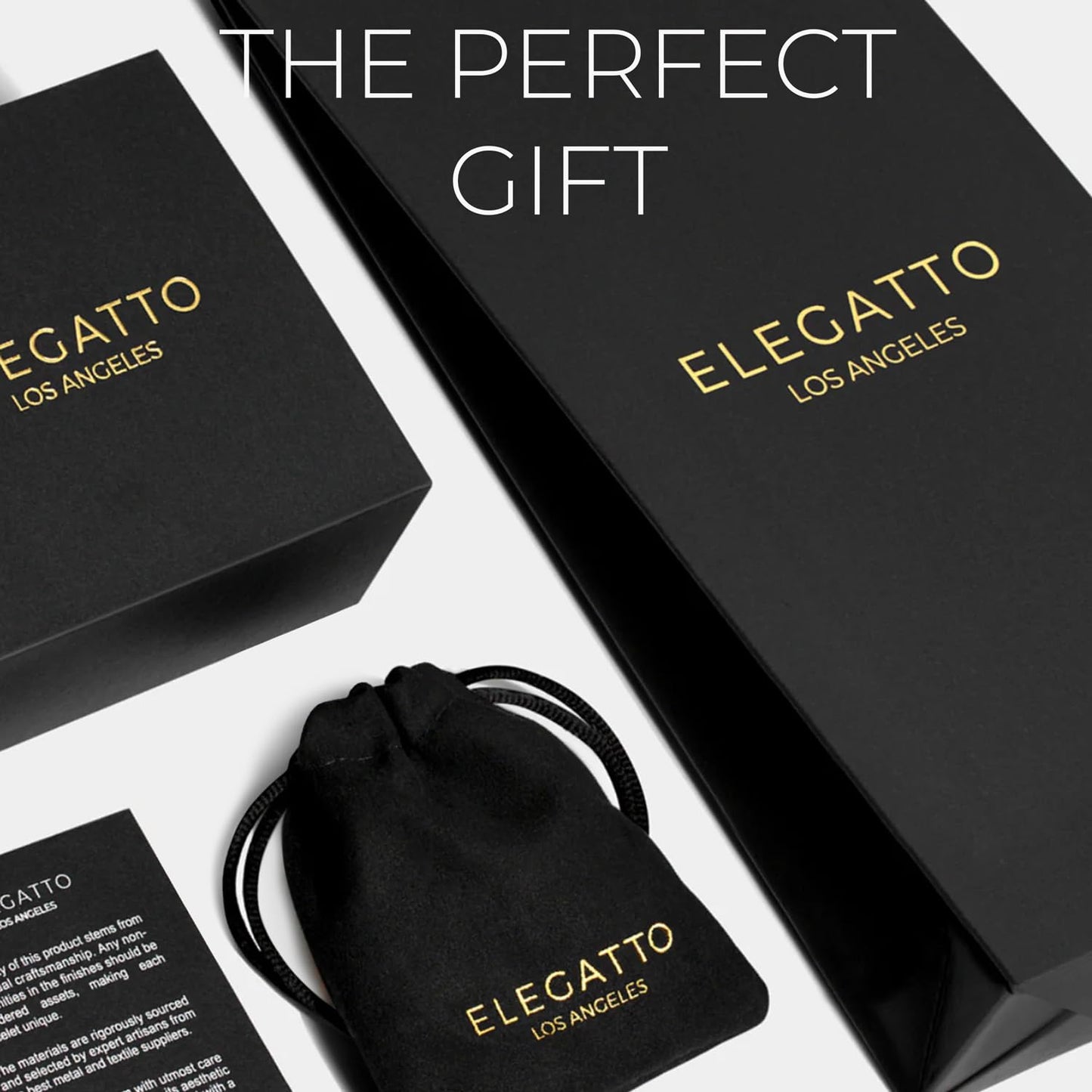 Elegatto Elagio Premium Braided Leather Bracelet for Men | Full-Grain Braided Leather with Sterling Silver Polished Stainless Steel Clasp | Men’s Designer Bracelets | Medium