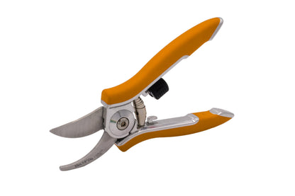 Dramm ColorPoint Stainless Steel Compact Garden Pruning Shears, Hand Pruner, Garden Clippers, with Heavy Duty Blade and Easy grip Handle, Orange