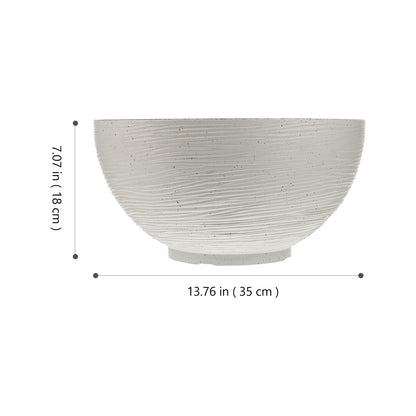 Water Lily Water Planter Large Hydroponic Planter Garden Plant Bowl Flower Planting Container Decoration Accessories Beige