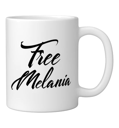 Free Melania T-shirt Halloween Christmas Funny Cool Holidays Ceramic Mug, White