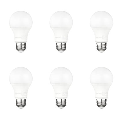 Amazon Basics A19 Dusk to Dawn Sensor LED Outdoor Light Bulb, 60W Equivalent, Energy-Efficient 9W, Daylight 5000K, E26 Base, 10,000 Hours, 2 Count (Pack of 1)