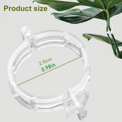 Plant Support Clips Reusable Garden Clips, Secured Plastic Plant Clips, Tomato Support Clips for String Trellis for Climbing Plants Outdoor Indoor Plant Flowers Stem Vine Fixing Clips (300, Green)