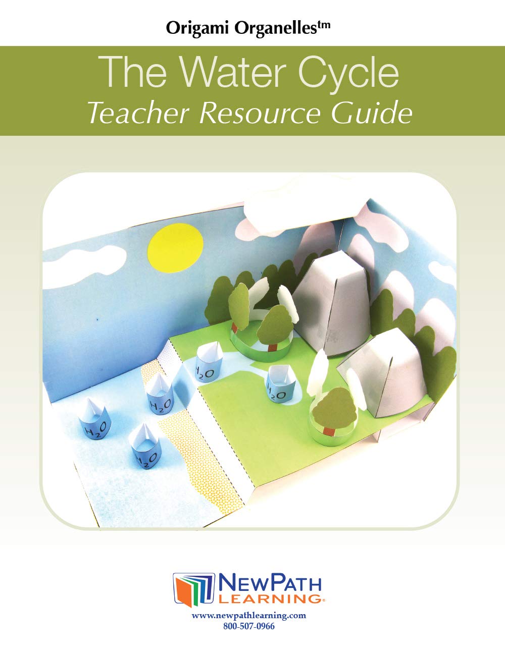 NewPath Learning Water Cycle 3-D Paper Model Making Kit, Set/5 Full-Color, Paper Model Templates & Teacher Guide (24-7817)