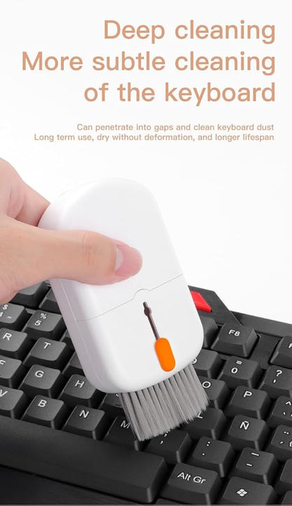 Professional 10-in-1 Keyboard Cleaning Kit, Retractable Brush & Tools for Mechanical Keyboard, Laptop, MacBook, iPhone Screen, Camera Lens, AirPods, Earbuds, Monitors