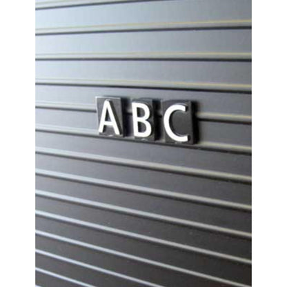 Quartet Characters for Magnetic Letter Boards, Helvetica Font, 1 Inch, 128 Characters per Set, White (M1)