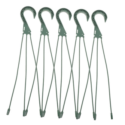 Happyyami 5Pcs Hanging Basket Chain with Hooks Versatile Wire Flower Pot Hanger for Indoor and Outdoor Planters Easy Setup Plant Hangers for Plants and Succulents