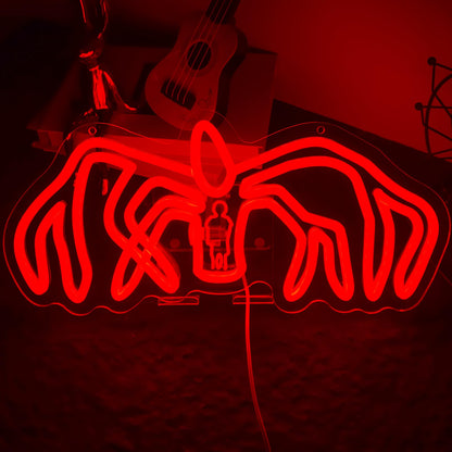 OIZEGO Spider Monster Neon Signs for Wall Decor Neon Lights for Bedroom Led Signs Suitable for Dormitory Man Cave Christmas Gift