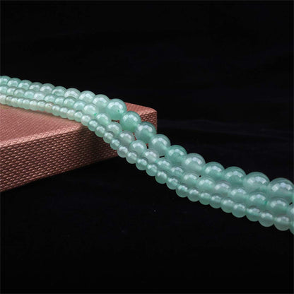 ICAI Beads 8mm Natural Green Aventurine Stone Round Loose Stone Beads for Jewelry Making DIY Crafts Design 1 Strand 15" APPR.43-45pcs