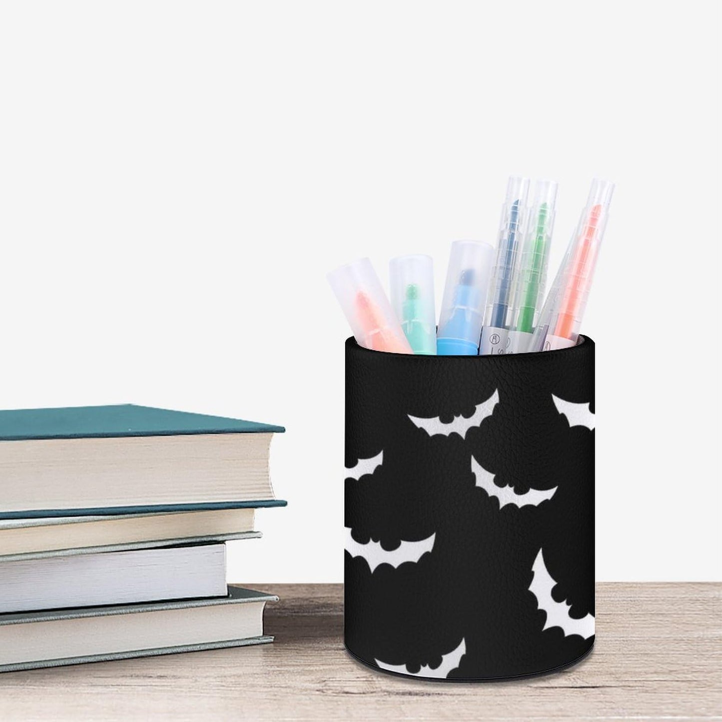XUWU Halloween Bat Pen Holder Pencil Cup for Desk Organizer
