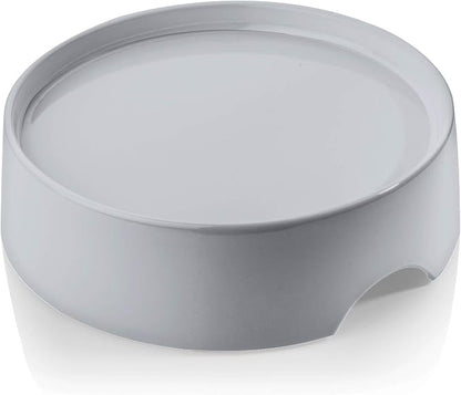 CatGuru Food Table for Cat Bowls, Elevated Feeding Station for Cat Food Bowl, Raised Stand for Pet Food and Water Bowls, Pet Feeder for Indoor Cats, Stress Free Stand for Pet Dishes or Plates (Grey)