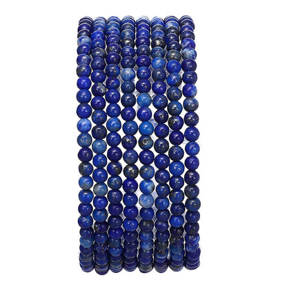 BEADIA Natural Lapis Lazuli Stone Round Loose Semi Gemstone Beads for Jewelry Making 3-3.5mm 38cm/Strand