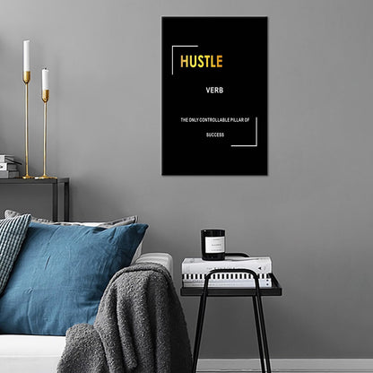 Motivational Canvas Wall Art Inspirational Entrepreneur Quotes Poster Print Inspiring Positive Sign Picture Painting Artwork for Modern Home Gym Bedroom Living Room Ready to Hang [12''W X 18''H]