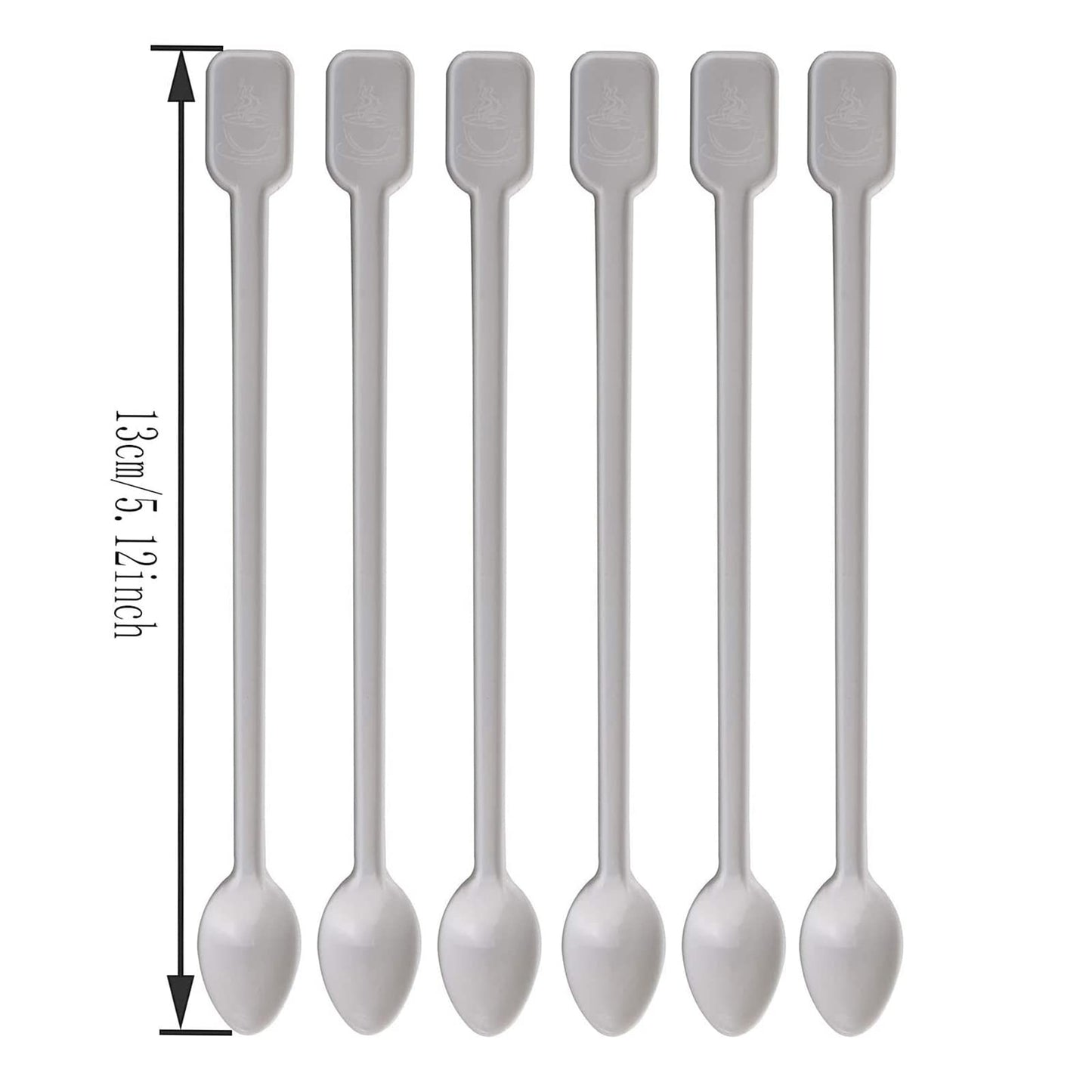 Coffee Spoon 500 PCS Disposable Tiny Coffee Tea Spoon White Plastic Stir Cocktail Sticks Mini Tea Stirrer