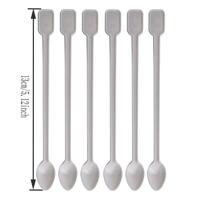 Coffee Spoon 500 PCS Disposable Tiny Coffee Tea Spoon White Plastic Stir Cocktail Sticks Mini Tea Stirrer