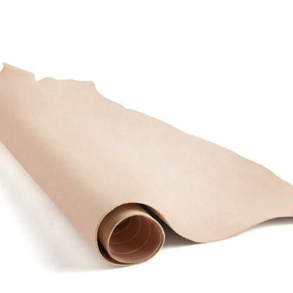 ELW Tooling Leather Vegetable Tanned 6-7 oz. (2.4-2.8mm) Heavy Thickness Weight Size: 12"x24" | Pre-Cut Leather Sheets 6" to 48" Cowhide Sheets Shoulder & Sides in Full Grain Leather for Stamping