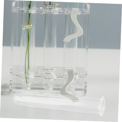 Alipis 5pcs Hydroponic Glass Test Tube Vases for Plant Propagation Transparent Glass Plant Vases for Home and Office Decor Sturdy Wear Floral Water Tubes Multi Use Desk Terrarium