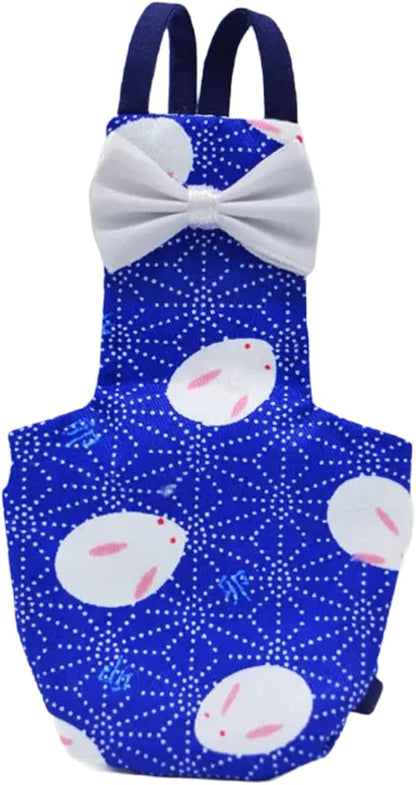 Bird Flight Suits Diapers for Monk Parakeets, Conures, Lovebirds, Cockatiels Flight Suits, Parrot Clothes, Bird Training Nappy Suit Liners Clothes (Medium,Deep Blue)