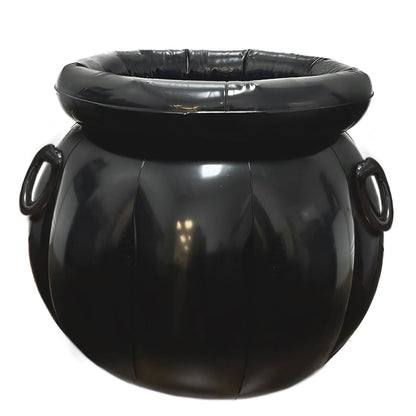 GIFTEXPRESS 22x18 Inch Large Inflatable Halloween Cauldron Drink Cooler, St Patrick Pot of Gold, Beverage Holder, Candy Kettle, Witch's Cauldron, Party Decoration