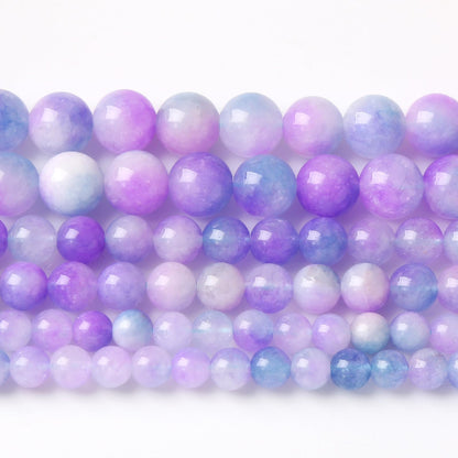 8MM 45PCS Natural Stone Dream Chalcedony Beads for Jewelry Making DIY Bracelet