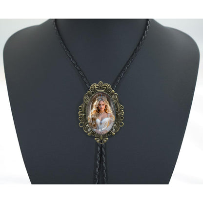 DVDKOLA Custom Bolo Tie Cowboy Accessories for Men Women Western Tie Native American Bolo Tie Rodeo Cowboy Outfit (Bronze)