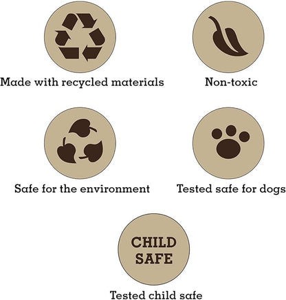 Durable Tough Cotton Canvas Squeaky Dog Toys, Eco-Friendly Interactive 3-Pack Chew Toy Set for Small, Medium & Large Dogs, Harry the Hound, T-Bone & Donut Disk