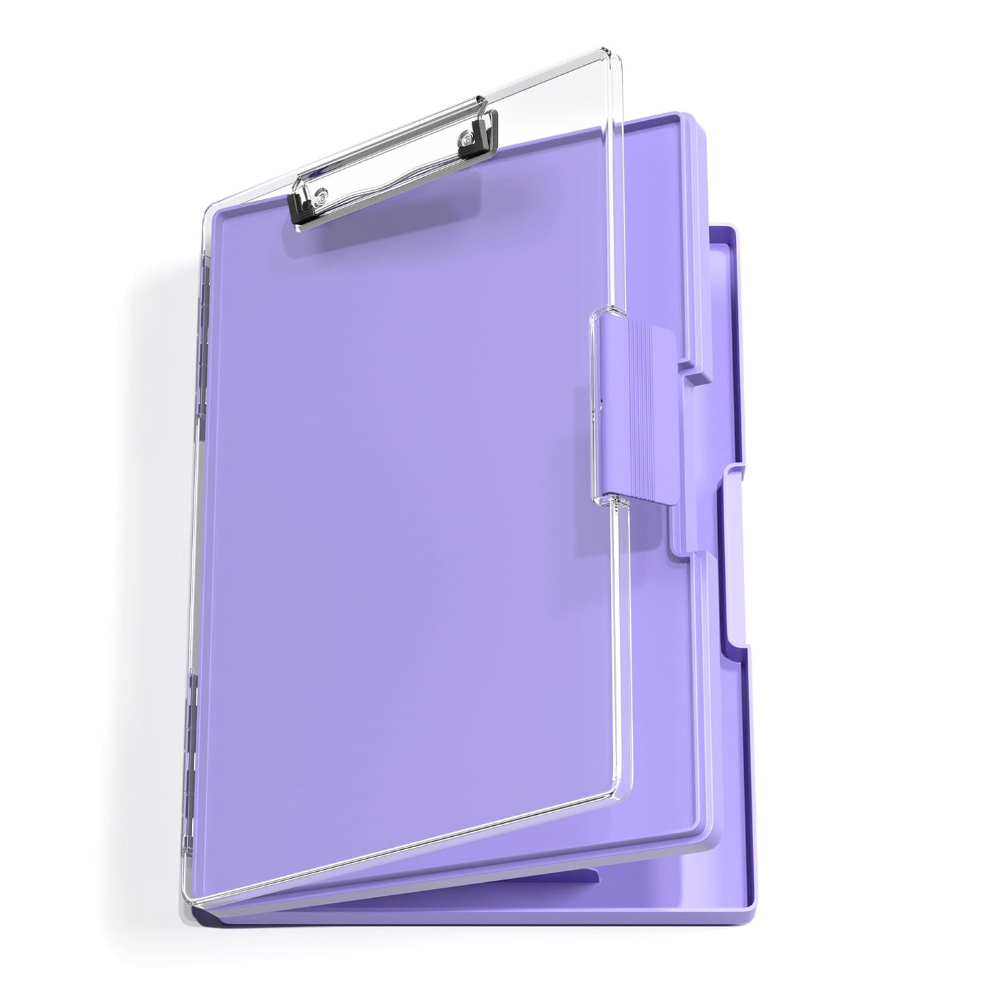Hongri Clipboard with Storage, Purple 8.5 x 11 Folder Nursing Side Opening, Heavy Duty with Dual Compartment, Smooth Writing for Teachers, Classroom, Size 13.3 x 9.4 x 1.5 in, Office & School Supplies