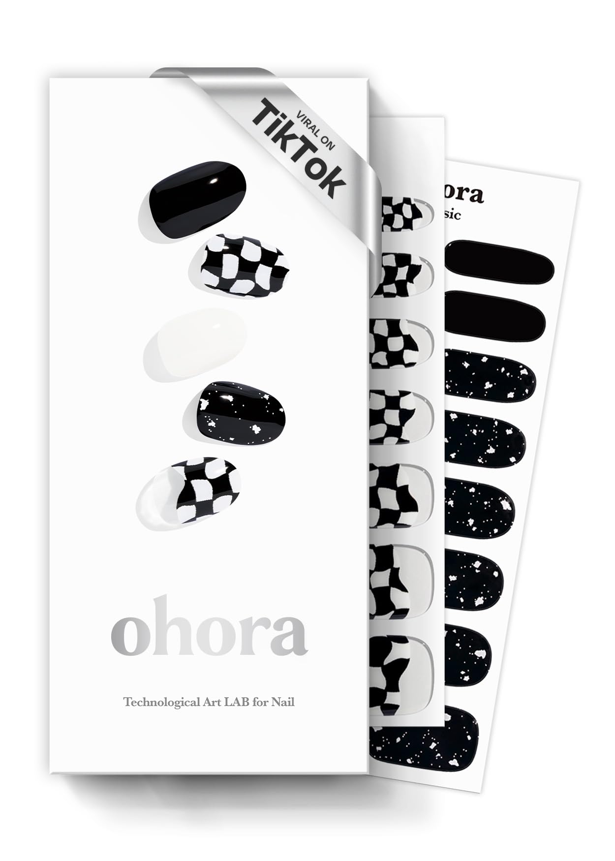 ohora Bundle Set (N Addict Starter Kit) - Red Solid Gel Nail Strips with UV/LED Lamp and Mini Remover, Salon-Quality, Long Lasting, Easy to Apply & Remove - Includes Prep Pads, Nail File, Wooden Stick