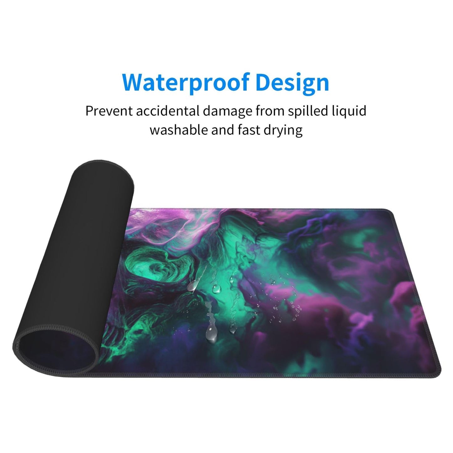 Horror Skull Mouse Pad XL Large Mousepad Non Slip Rubber Base Desk Mat for Laptop Computer Gaming 31.5" X 12"
